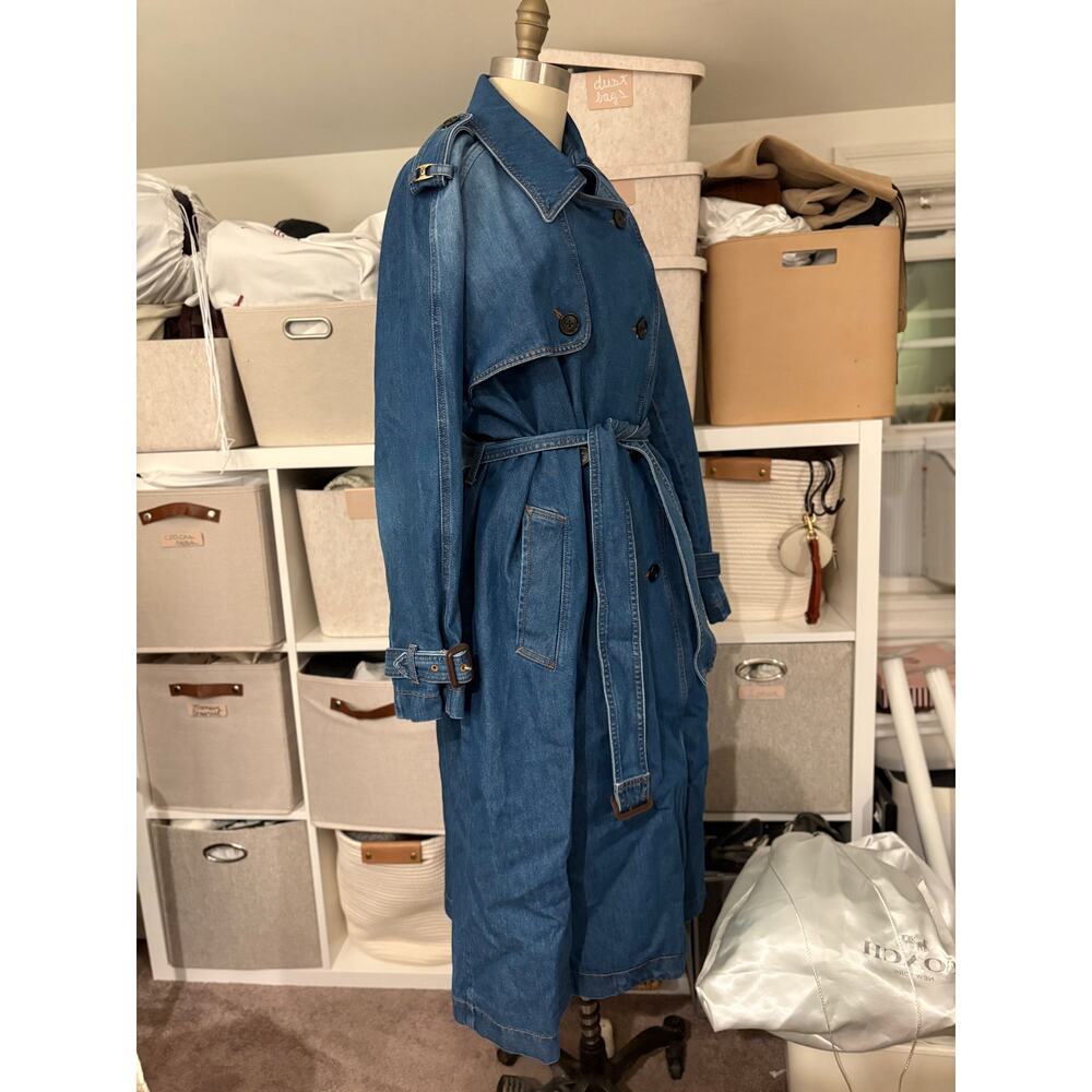 Coach Denim Trench NWT - Picture 3 of 12